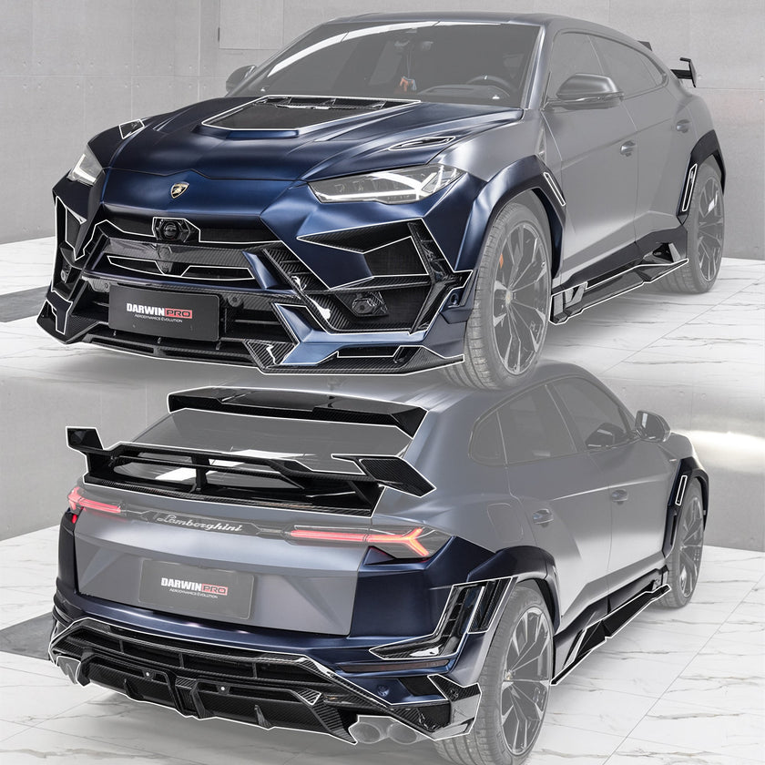 Lamborghini Urus (2018–2022) — DarwinPRO BKSS Part Carbon Fibre Widebody Kit Aftermarket Carbon Fiber Part / Bodykit - Robot Bodykits