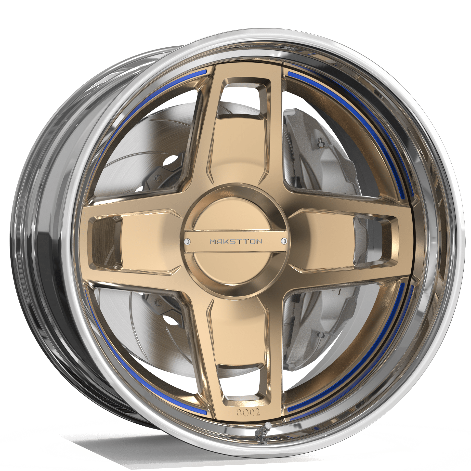 Makstton 2-Piece Forged Wheel FG2P BO02 Aftermarket Carbon Fiber Part / Bodykit - Robot Bodykits