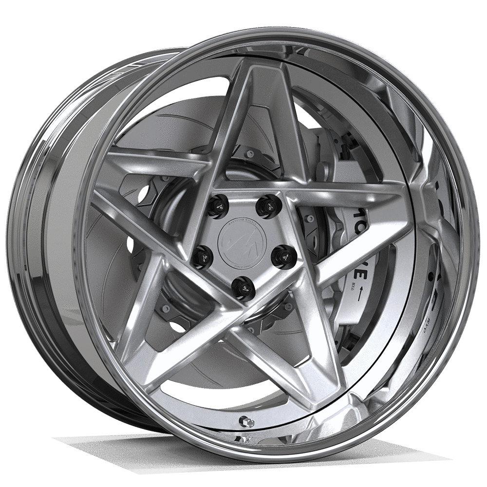 Makstton 2 - Piece Forged Wheel FG2P FSTAR Aftermarket Carbon Fiber Part / Bodykit - Robot Bodykits
