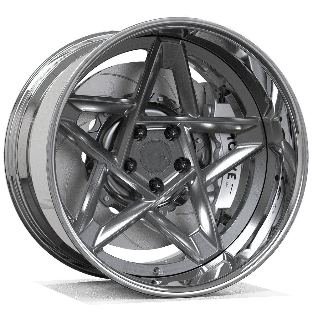 Makstton 2 - Piece Forged Wheel FG2P FSTAR Aftermarket Carbon Fiber Part / Bodykit - Robot Bodykits