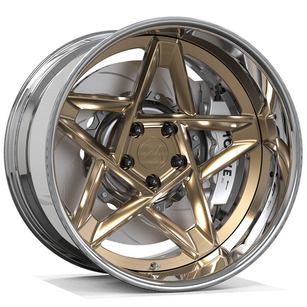 Makstton 2 - Piece Forged Wheel FG2P FSTAR Aftermarket Carbon Fiber Part / Bodykit - Robot Bodykits