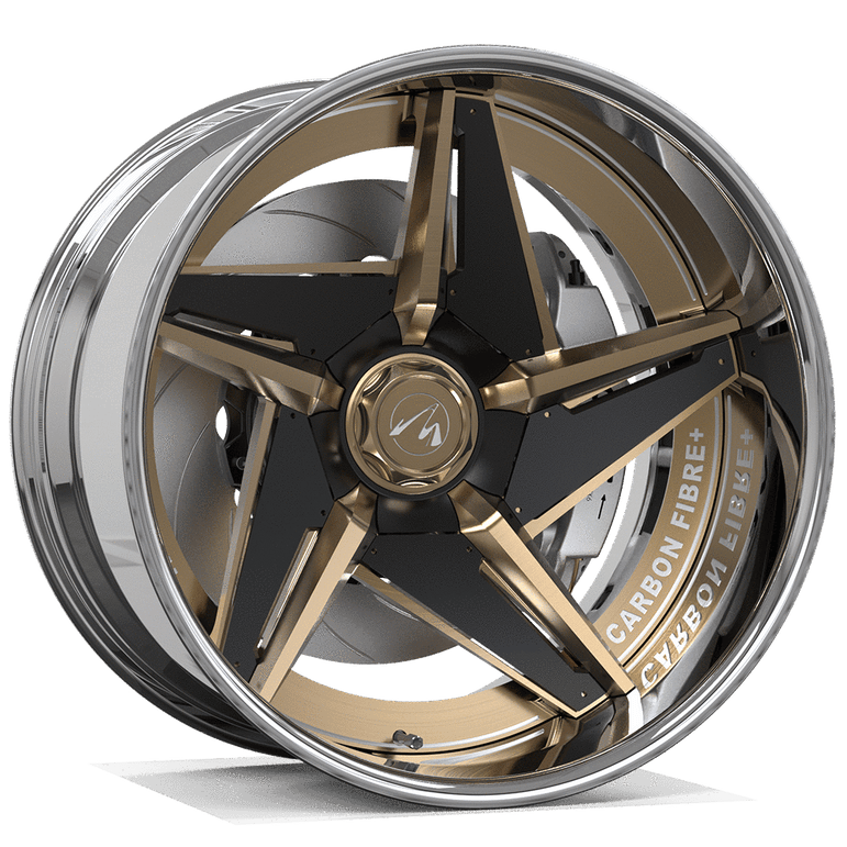Makstton 2 - Piece Forged Wheel FG2P LURK5 Aftermarket Carbon Fiber Part / Bodykit - Robot Bodykits