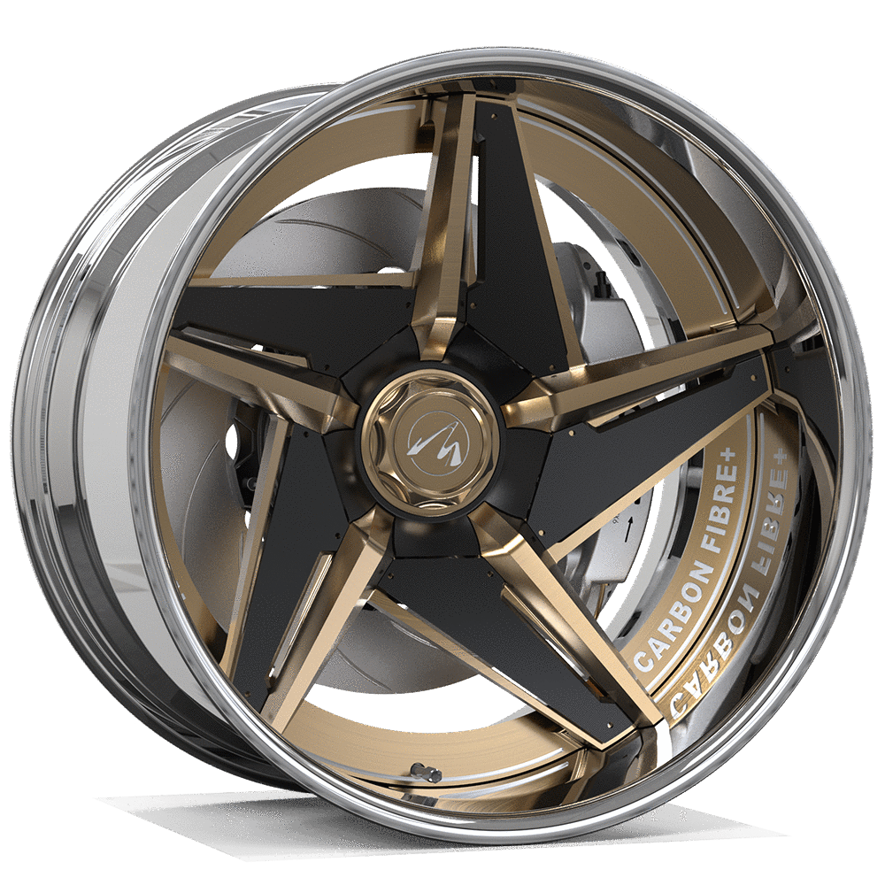 Makstton 2 - Piece Forged Wheel FG2P LURK5 Aftermarket Carbon Fiber Part / Bodykit - Robot Bodykits