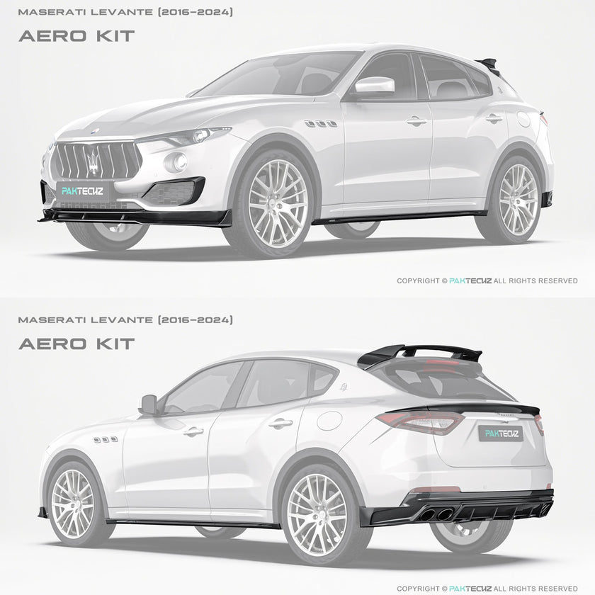 Maserati Levante Paktechz Full Dry Carbon Aerodynamics kit Aftermarket Carbon Fiber Part / Bodykit - Robot Bodykits