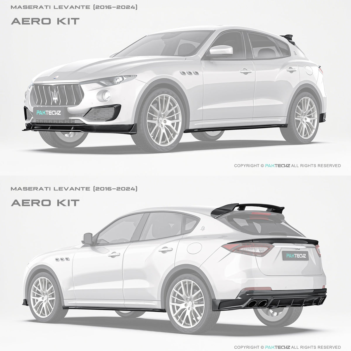 Maserati Levante Paktechz Full Dry Carbon Aerodynamics kit Aftermarket Carbon Fiber Part / Bodykit - Robot Bodykits