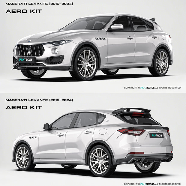 Maserati Levante Paktechz Full Dry Carbon Aerodynamics kit Aftermarket Carbon Fiber Part / Bodykit - Robot Bodykits