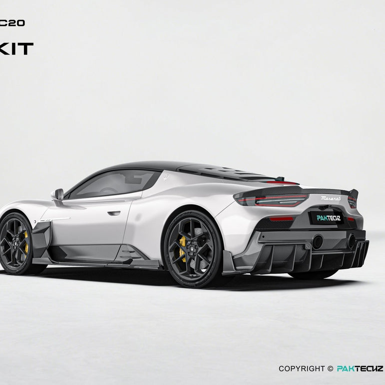 Maserati MC20 Paktechz Full Dry Carbon Aerodynamics Kit Aftermarket Carbon Fiber Part / Bodykit - Robot Bodykits