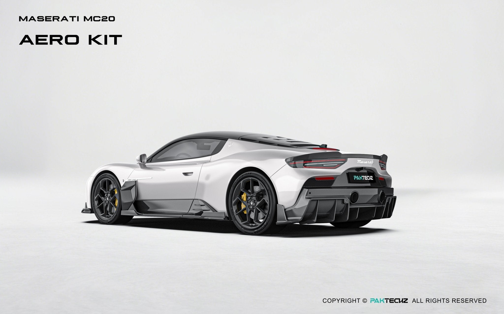 Maserati MC20 Paktechz Full Dry Carbon Aerodynamics Kit Aftermarket Carbon Fiber Part / Bodykit - Robot Bodykits