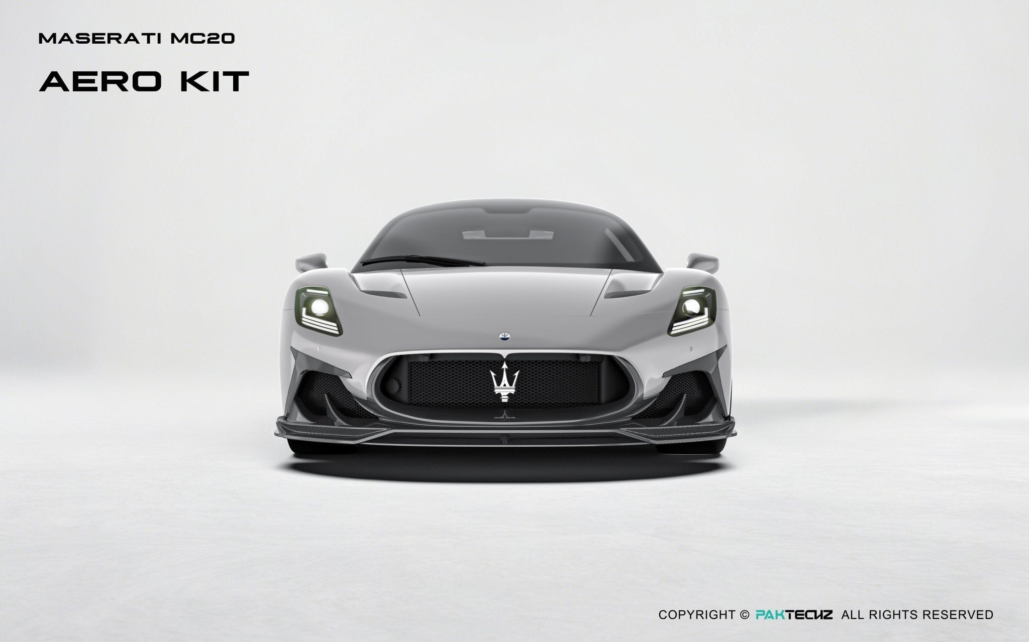Maserati MC20 Paktechz Full Dry Carbon Aerodynamics Kit Aftermarket Carbon Fiber Part / Bodykit - Robot Bodykits