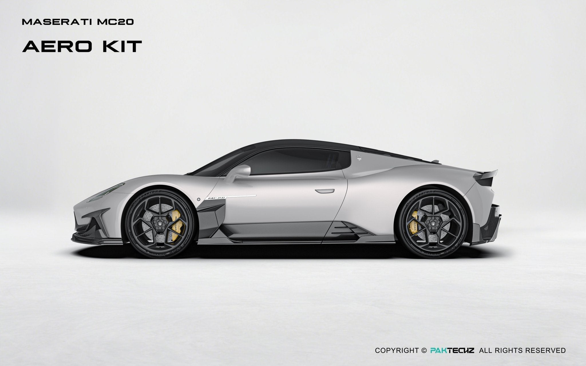 Maserati MC20 Paktechz Full Dry Carbon Aerodynamics Kit Aftermarket Carbon Fiber Part / Bodykit - Robot Bodykits