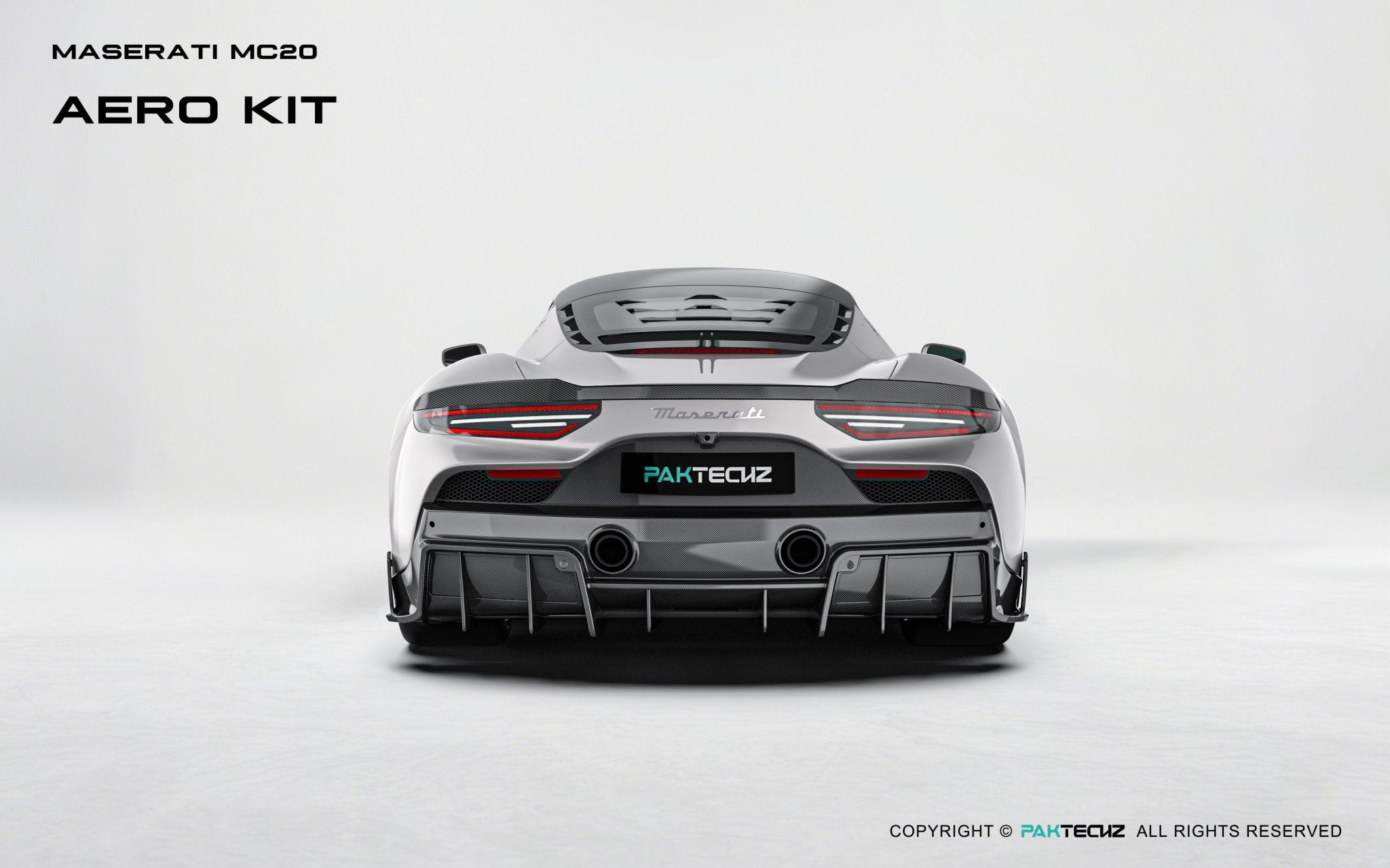 Maserati MC20 Paktechz Full Dry Carbon Aerodynamics Kit Aftermarket Carbon Fiber Part / Bodykit - Robot Bodykits
