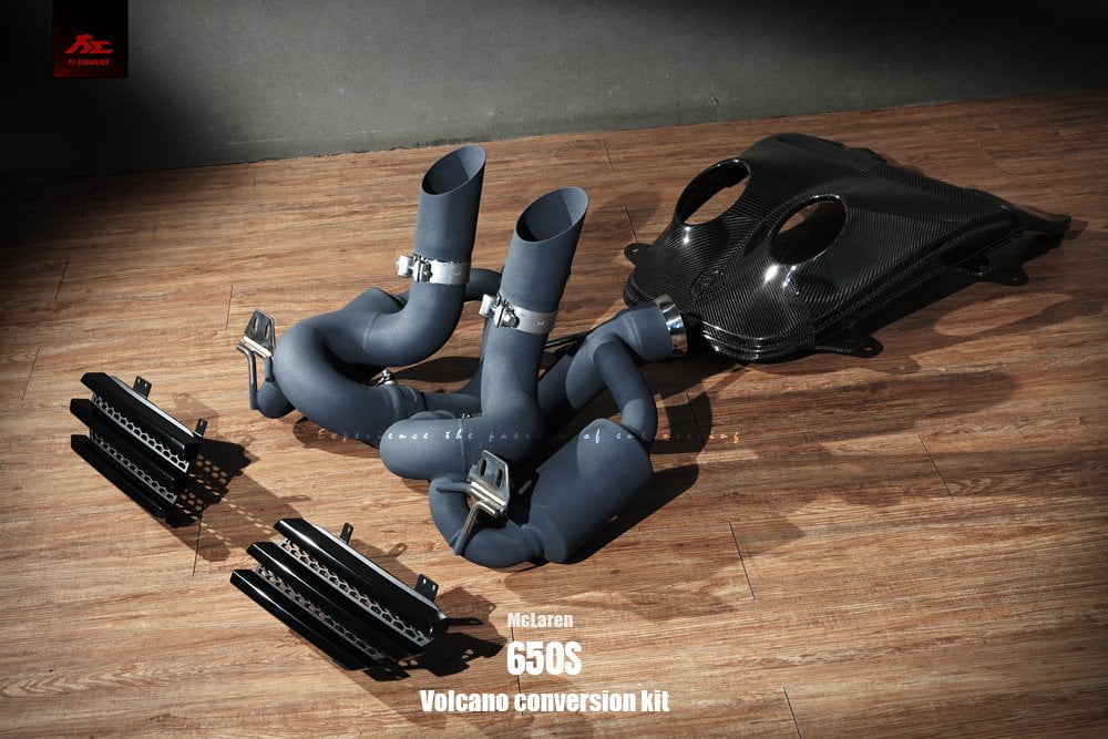 McLaren 650S Coupe / Spider Volcano Conversion Kit Fi Exhaust Aftermarket Carbon Fiber Part / Bodykit - Robot Bodykits