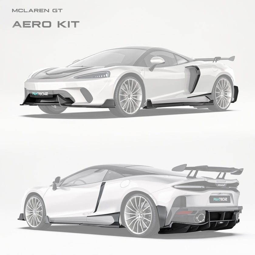 Mclaren GT Paktechz Full Dry Carbon Aerodynamics Kit Aftermarket Carbon Fiber Part / Bodykit - Robot Bodykits