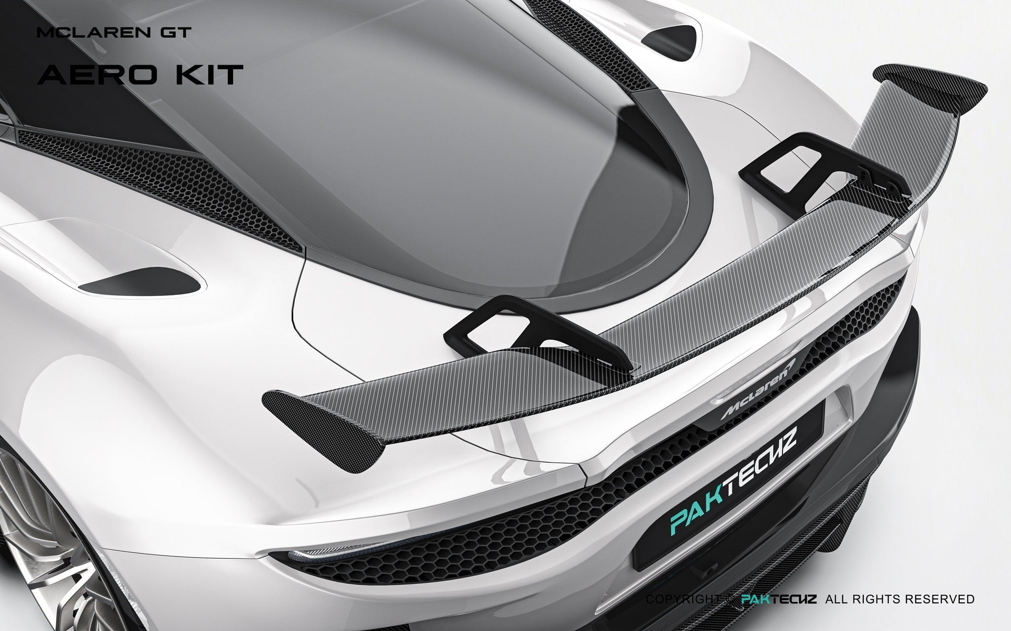 Mclaren GT Paktechz Full Dry Carbon Aerodynamics Kit Aftermarket Carbon Fiber Part / Bodykit - Robot Bodykits