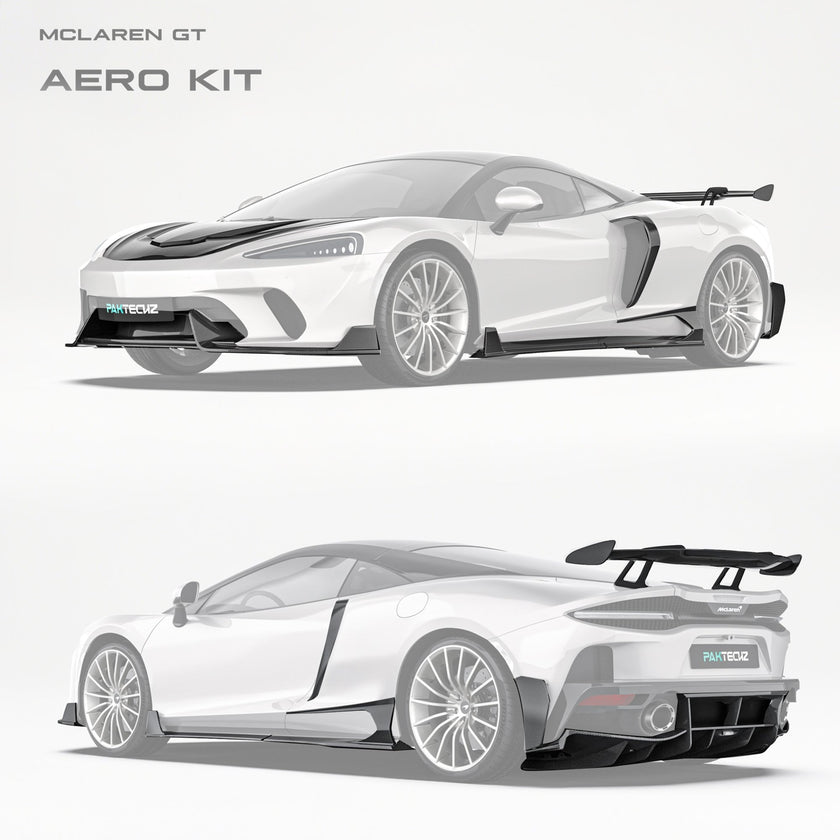 Mclaren GT Paktechz Full Dry Carbon Aerodynamics Kit Aftermarket Carbon Fiber Part / Bodykit - Robot Bodykits