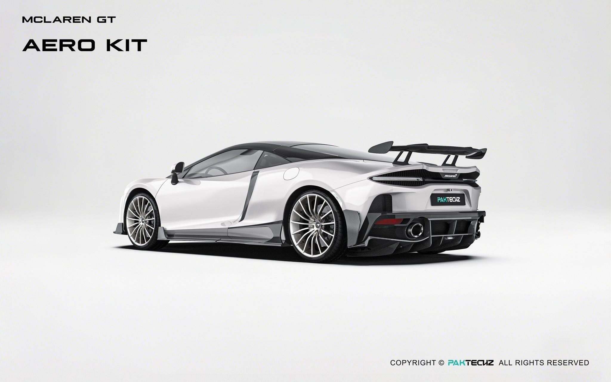 Mclaren GT Paktechz Full Dry Carbon Aerodynamics Kit Aftermarket Carbon Fiber Part / Bodykit - Robot Bodykits