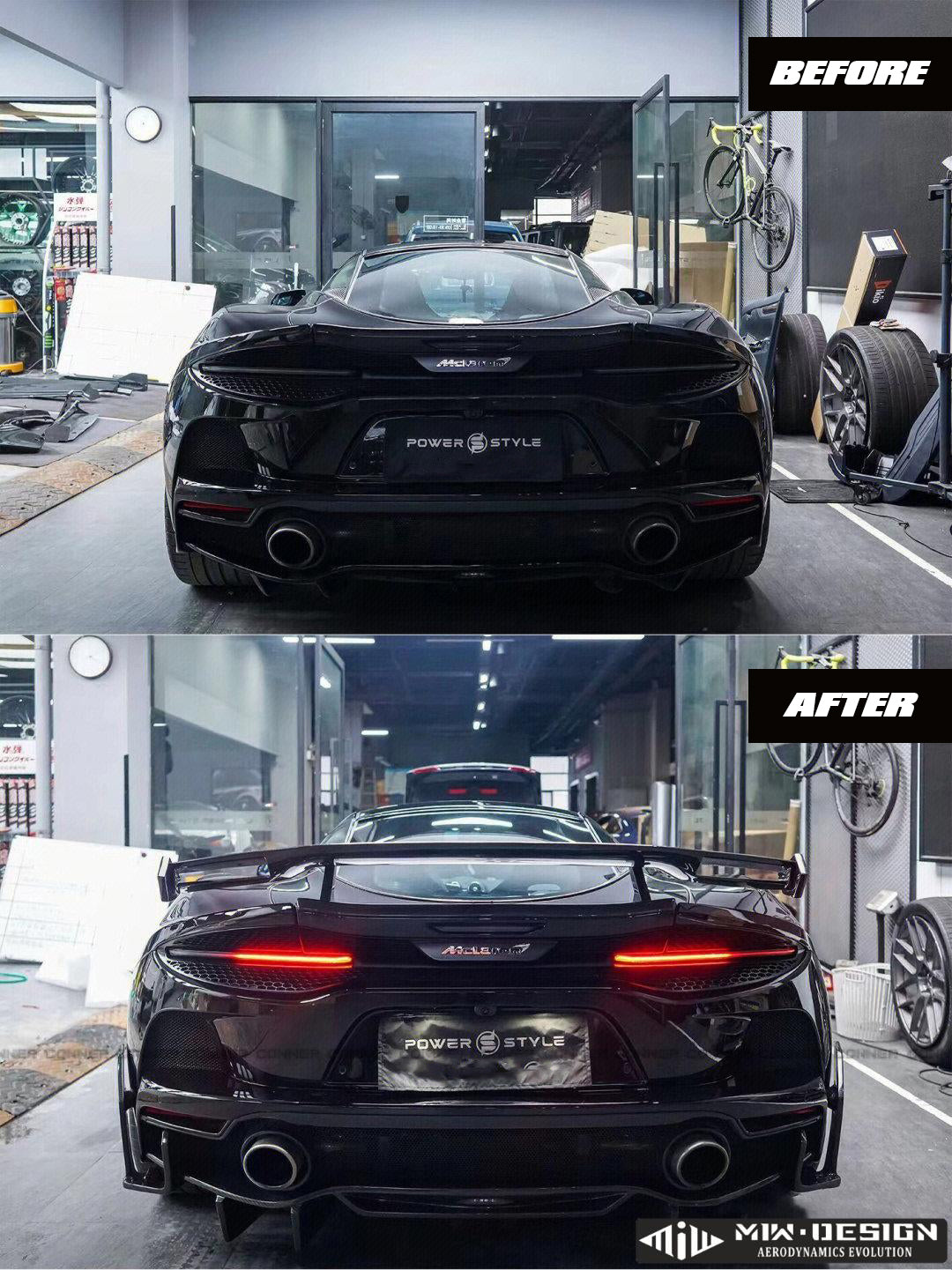 McLaren GT MiW AMANS Full Gloss Prepreg Carbon Aerodynamics Kit