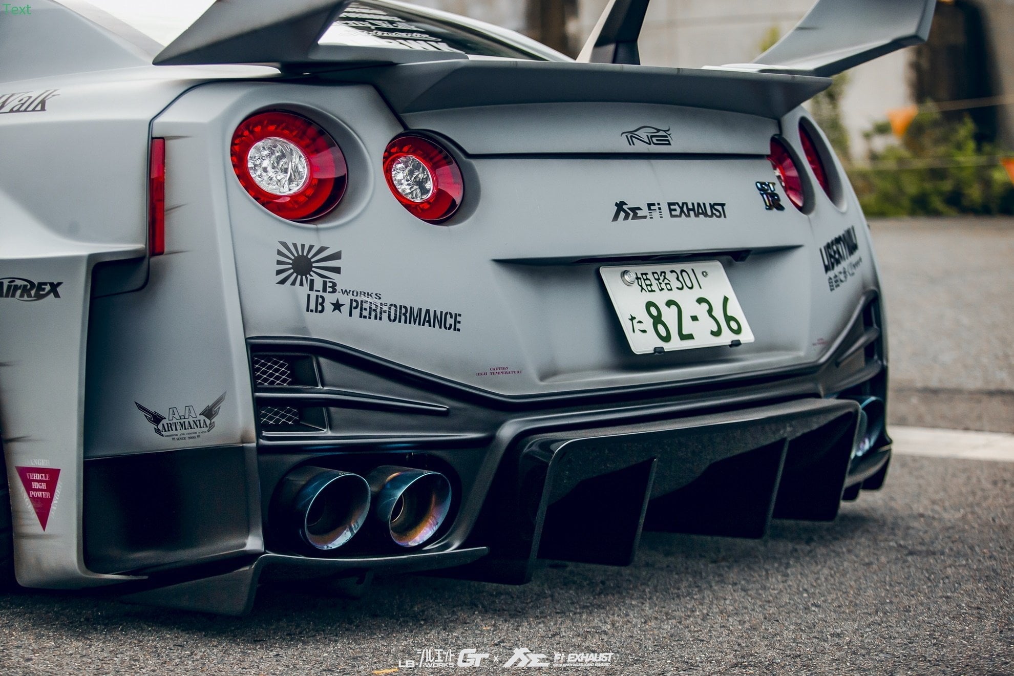 Nissan GT - R R35 Race Version Fi Exhaust Aftermarket Carbon Fiber Part / Bodykit - Robot Bodykits