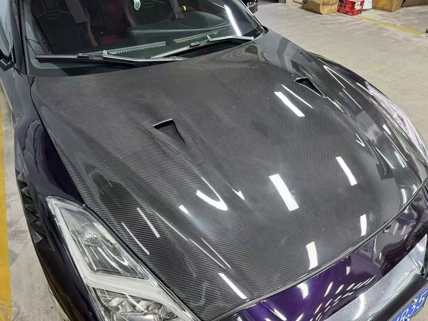 Nissan GTR Nismo Style 2017+ Prepreg / Dry - Carbon Bonnet Aftermarket Carbon Fiber Part / Bodykit - Robot Bodykits