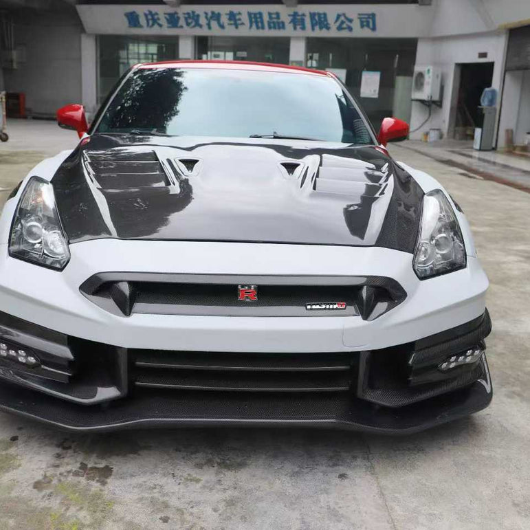 Nissan GTR R35 2024 TS Nismo Style Full Partial Carbon Conversion Kit (Fits 2009 - 2024) Version 2 Aftermarket Carbon Fiber Part / Bodykit - Robot Bodykits