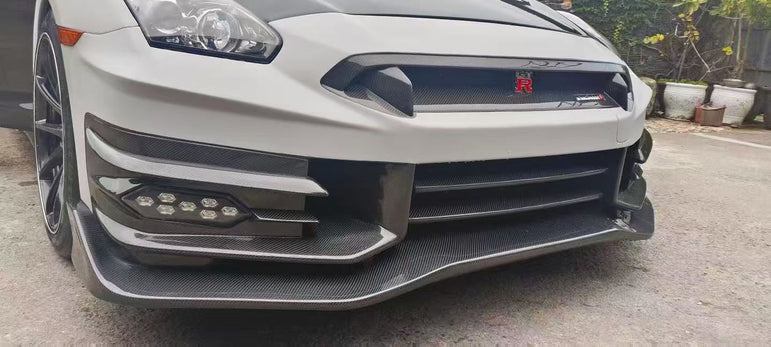 Nissan GTR R35 2024 TS Nismo Style Full Partial Carbon Conversion Kit (Fits 2009 - 2024) Version 2 Aftermarket Carbon Fiber Part / Bodykit - Robot Bodykits