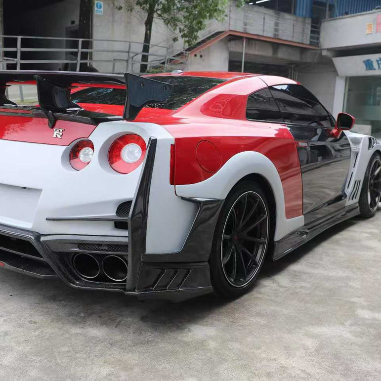 Nissan GTR R35 2024 TS Nismo Style Full Partial Carbon Conversion Kit (Fits 2009 - 2024) Version 2 Aftermarket Carbon Fiber Part / Bodykit - Robot Bodykits