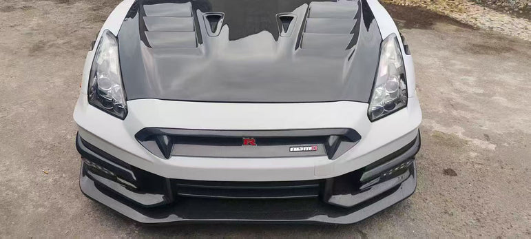 Nissan GTR R35 2024 TS Nismo Style Full Partial Carbon Conversion Kit (Fits 2009 - 2024) Version 2 Aftermarket Carbon Fiber Part / Bodykit - Robot Bodykits