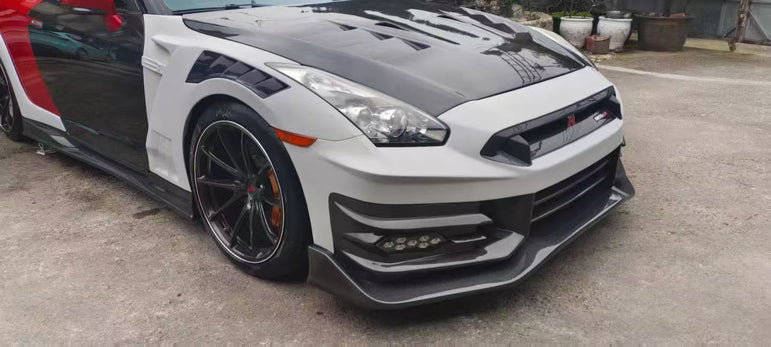Nissan GTR R35 2024 TS Nismo Style Full Partial Carbon Conversion Kit (Fits 2009 - 2024) Version 2 Aftermarket Carbon Fiber Part / Bodykit - Robot Bodykits