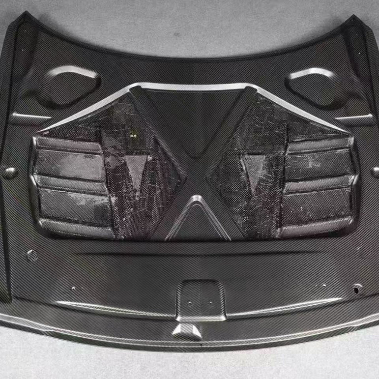 Nissan GTR TS Style 2017+ Prepreg / Dry - Carbon Bonnet Aftermarket Carbon Fiber Part / Bodykit - Robot Bodykits