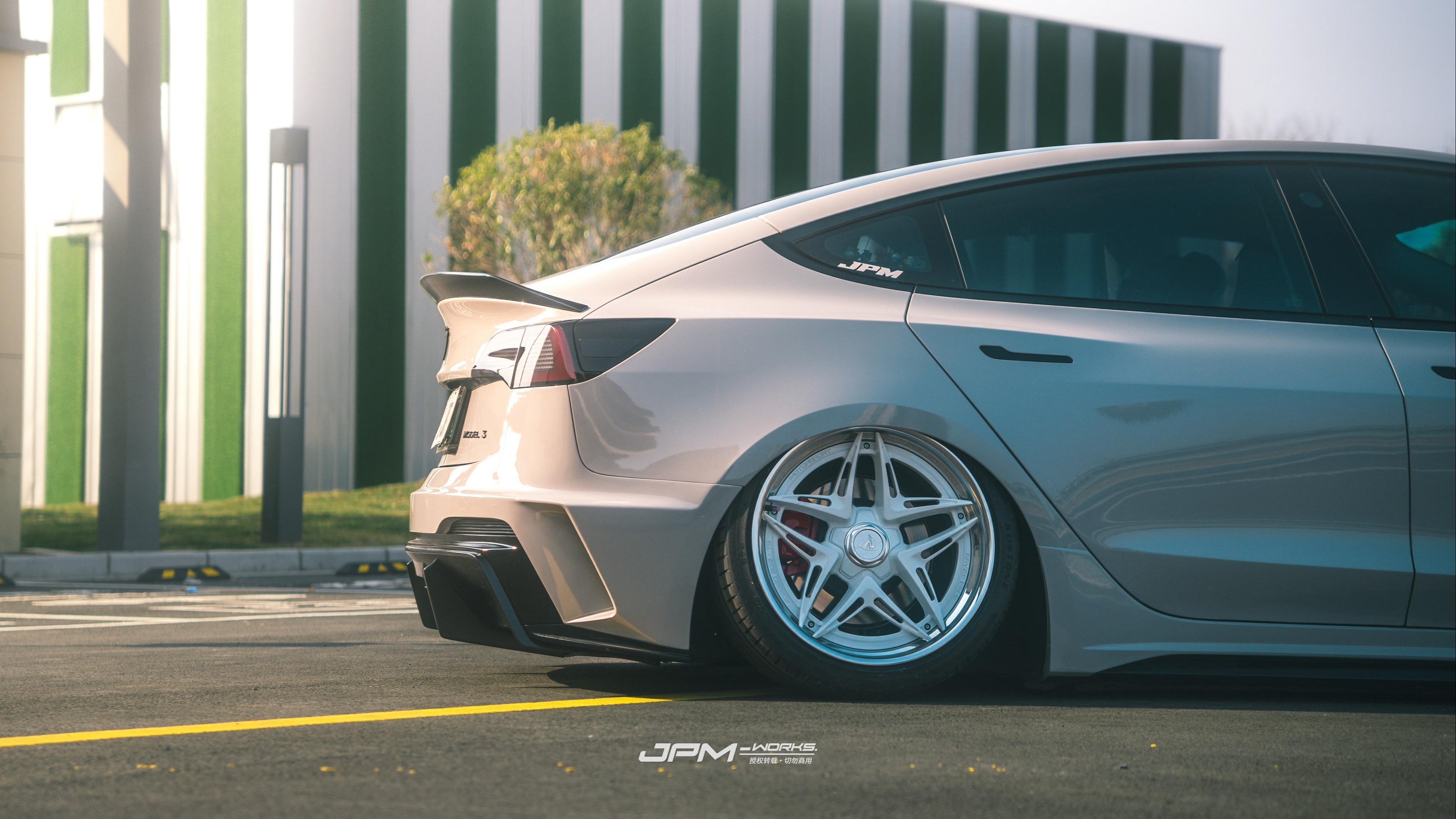 Robot Craftsman Tesla Model 3 “HACKER” Rear Bumper & Diffuser  (2017–2023 pre-facelift)