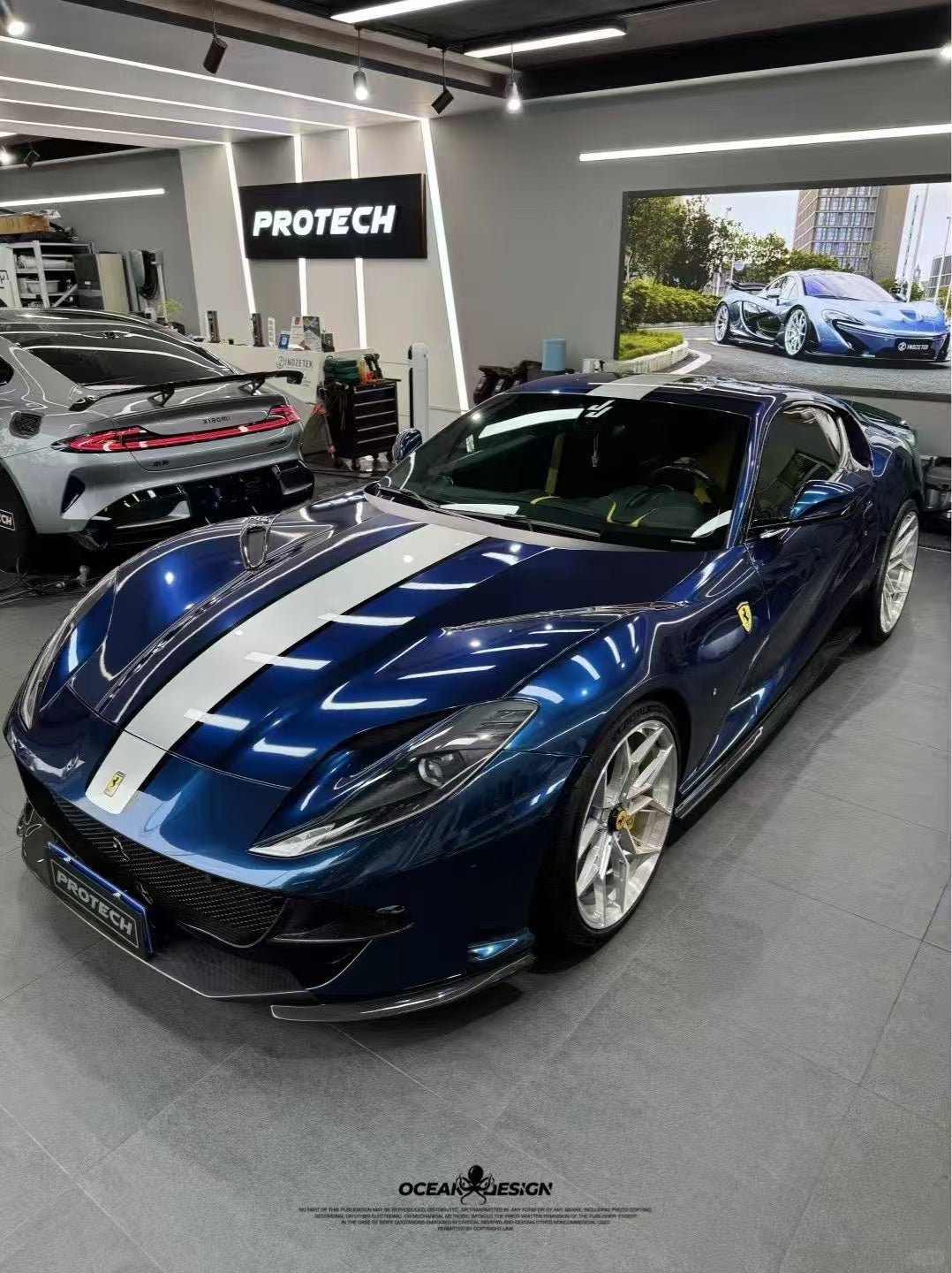 Ocean Design Ferrari 812 Dry Carbon Aero Body Kit (Full Set) Aftermarket Carbon Fiber Part / Bodykit - Robot Bodykits