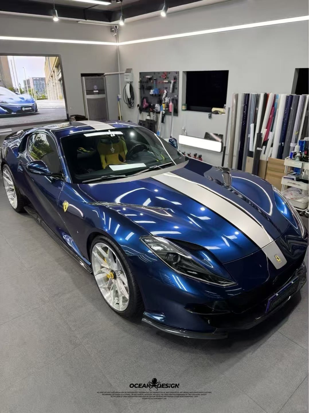 Ocean Design Ferrari 812 Dry Carbon Aero Body Kit (Full Set) Aftermarket Carbon Fiber Part / Bodykit - Robot Bodykits