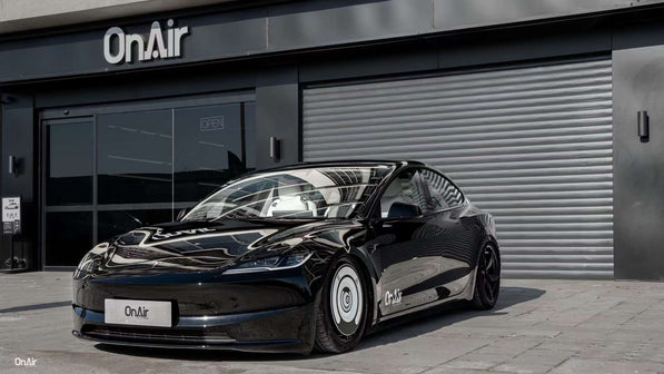 OnAir E3 Series Tesla Model 3 Full Air Suspension System (Fits RWD/AWD & Highland) Aftermarket Carbon Fiber Part / Bodykit - Robot Bodykits