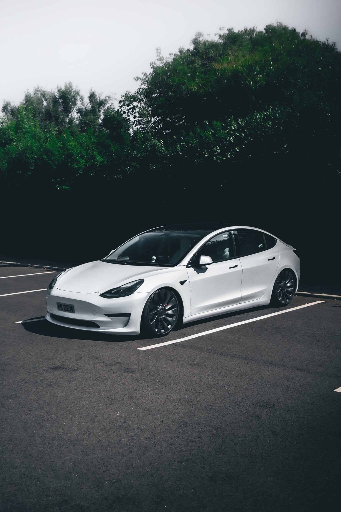 OnAir E3 Series Tesla Model 3 Full Air Suspension System (Fits RWD/AWD & Highland) Aftermarket Carbon Fiber Part / Bodykit - Robot Bodykits