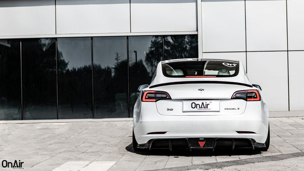 OnAir E3 Series Tesla Model 3 Full Air Suspension System (Fits RWD/AWD & Highland) Aftermarket Carbon Fiber Part / Bodykit - Robot Bodykits