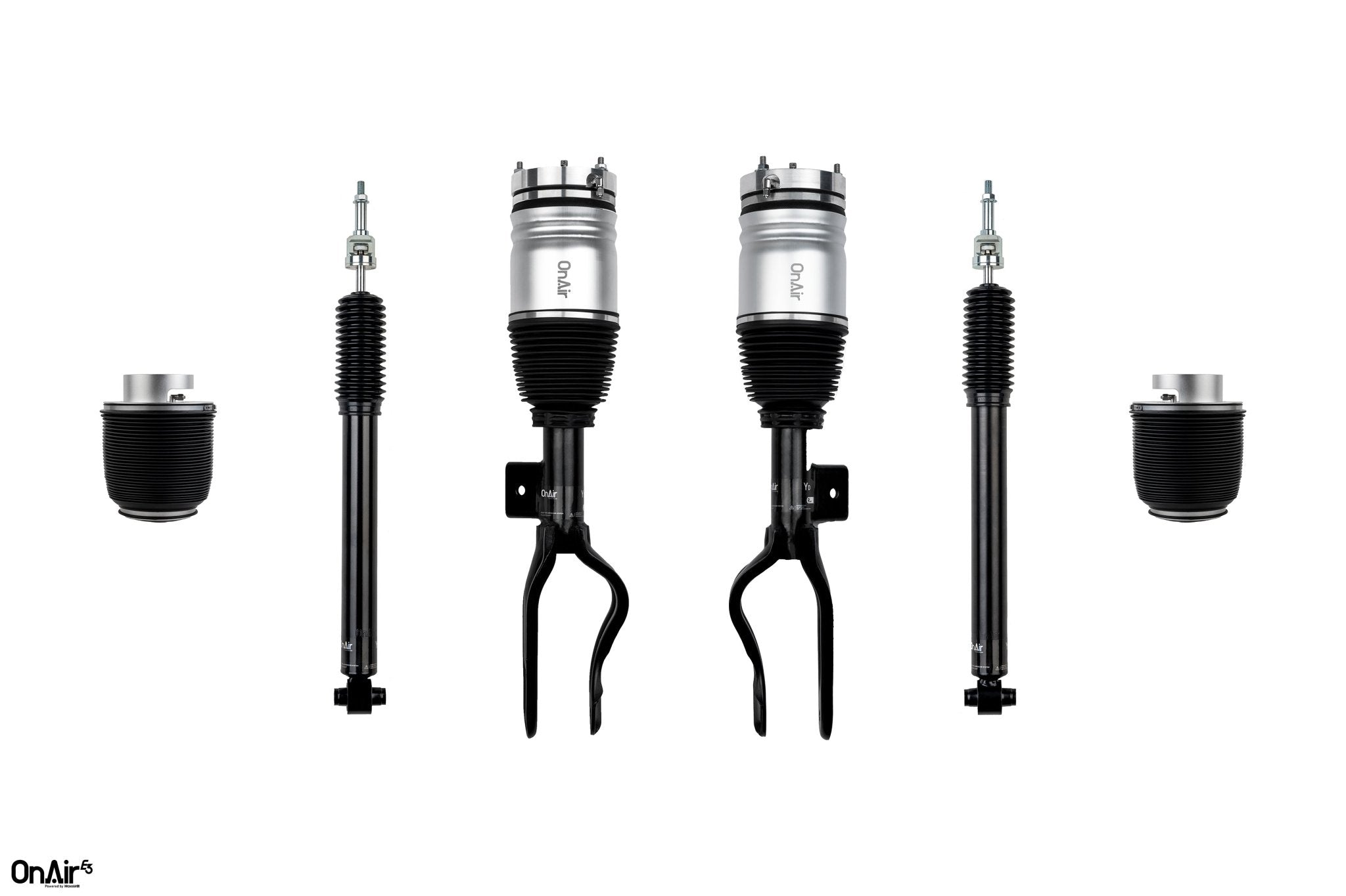 OnAir E3 Series Tesla Model 3/Y Front Strut & Rear Bag Kit (Fits RWD/AWD & Highland) Aftermarket Carbon Fiber Part / Bodykit - Robot Bodykits