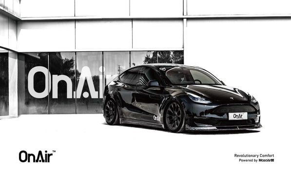 OnAir E3 Series Tesla Model Y Full Air Suspension System (Fits RWD / AWD) Aftermarket Carbon Fiber Part / Bodykit - Robot Bodykits