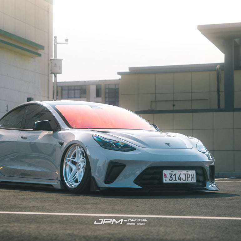 Robot Craftsman Tesla Model 3 “HACKER” Front Bumper & Front Lip (2017–2023 pre-facelift)