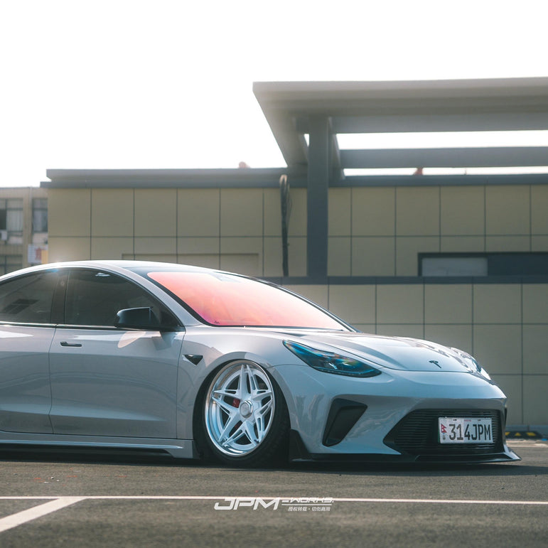Robot Craftsman Tesla Model 3 “HACKER” Front Bumper & Front Lip (2017–2023 pre-facelift)