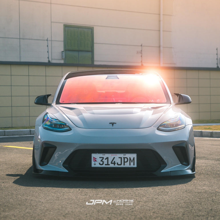 Robot Craftsman Tesla Model 3 “HACKER” Front Bumper & Front Lip (2017–2023 pre-facelift)