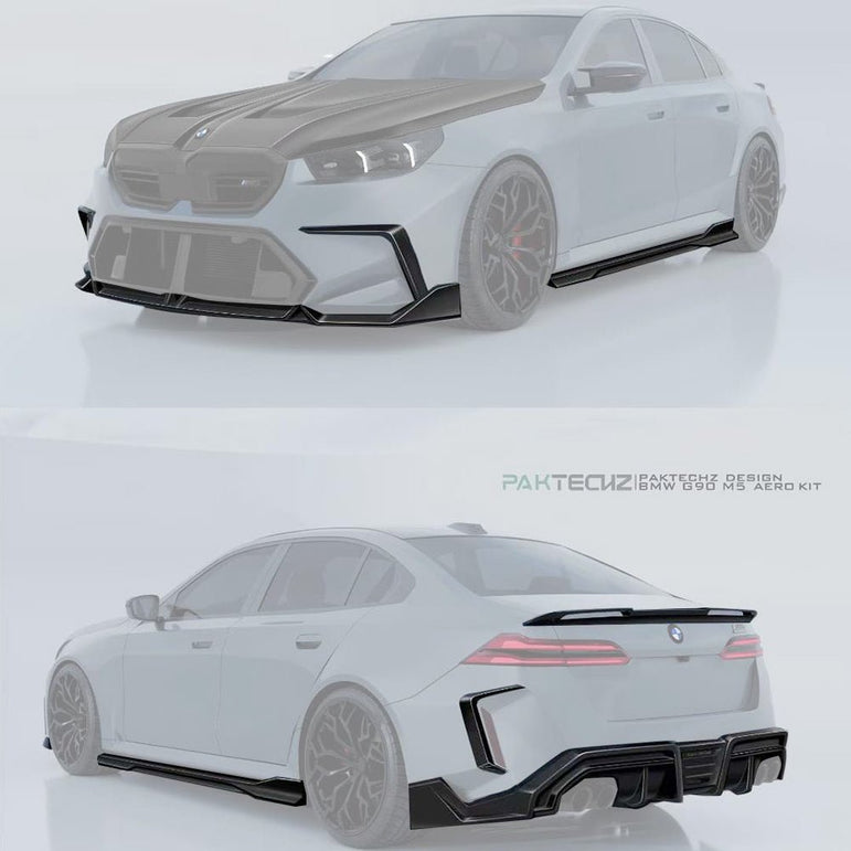 Paktechz BMW M5 G90 Sedan / Limousine Full Dry - Carbon Bodykit Aftermarket Carbon Fiber Part / Bodykit - Robot Bodykits