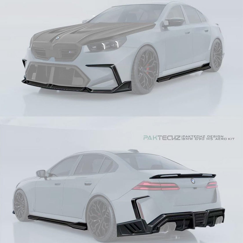 Paktechz BMW M5 G90 Sedan / Limousine Full Dry - Carbon Bodykit Aftermarket Carbon Fiber Part / Bodykit - Robot Bodykits