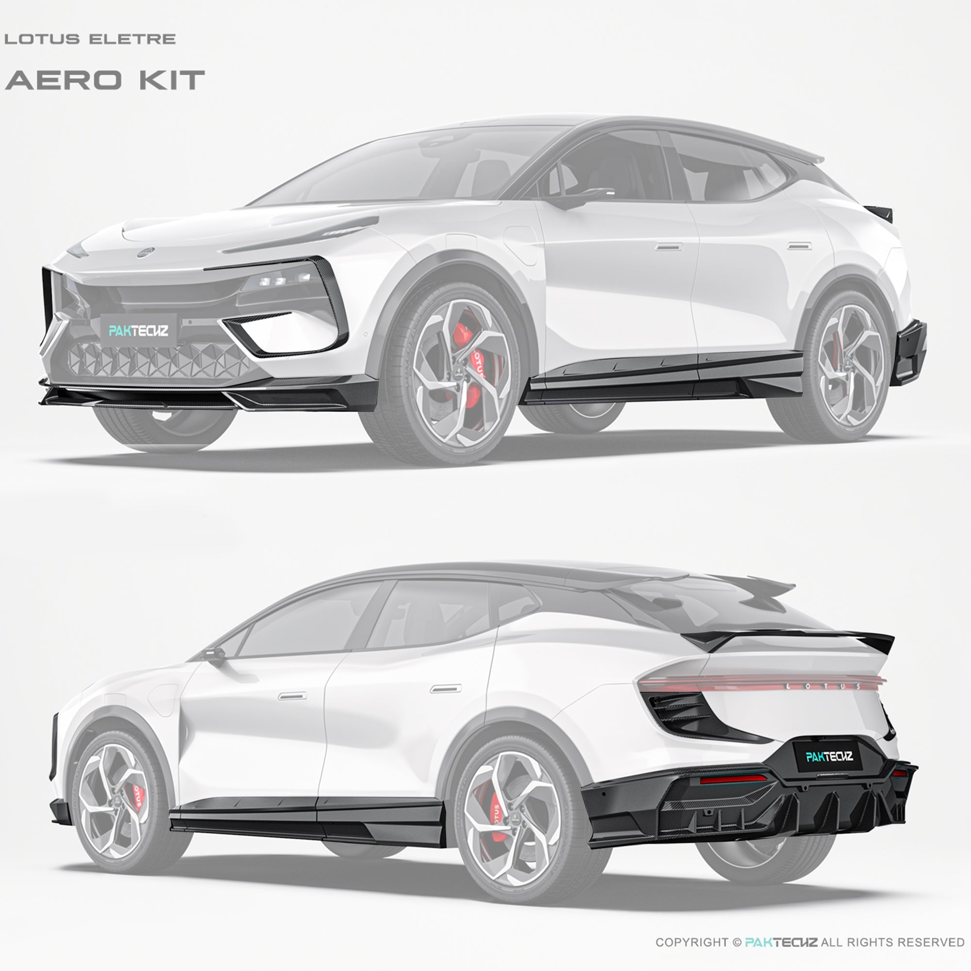 PAKTECHZ Carbon Fiber Aero Body Kit for Lotus Eletre Aftermarket Carbon Fiber Part / Bodykit - Robot Bodykits