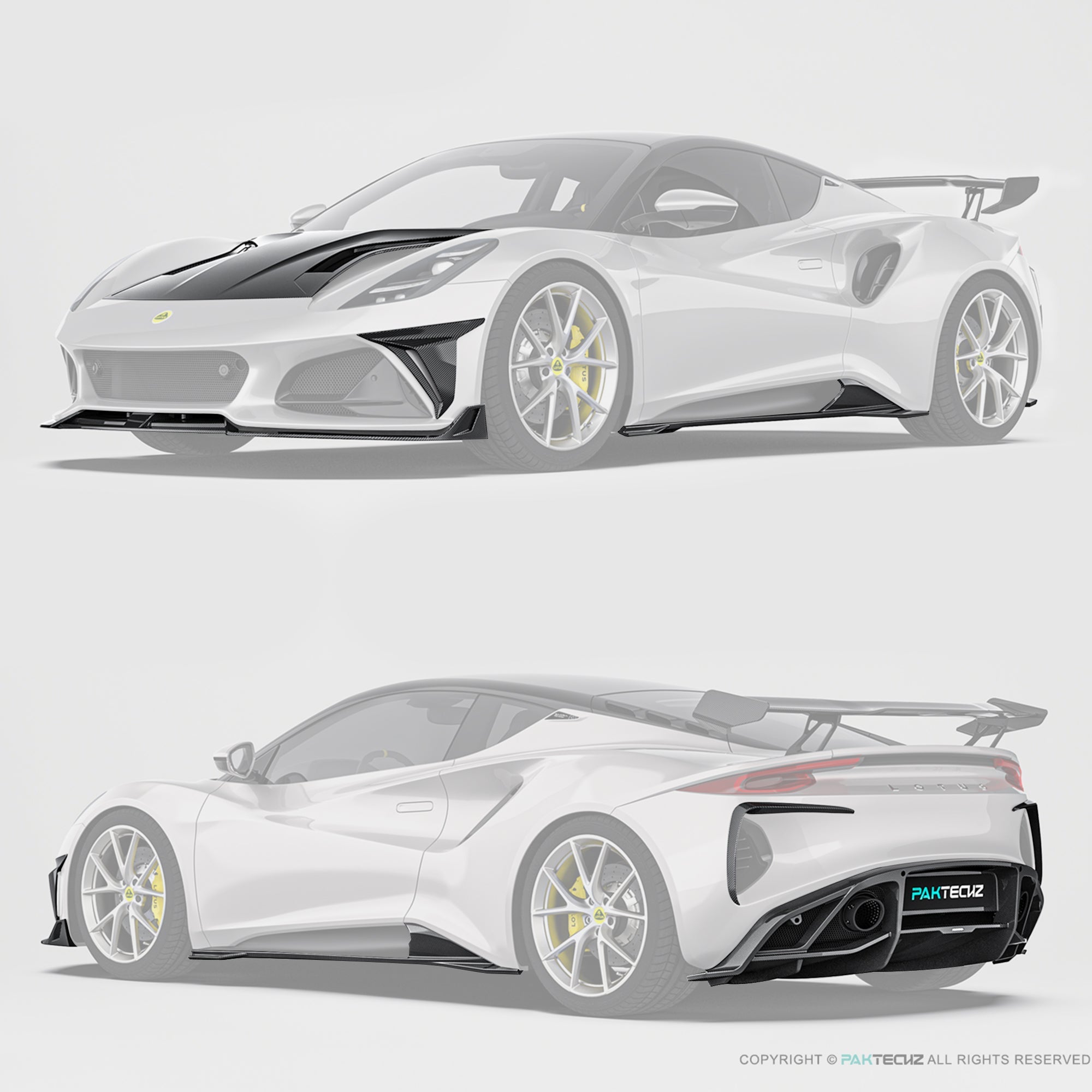 PAKTECHZ Carbon Fiber Aero Body Kit for Lotus Emira Aftermarket Carbon Fiber Part / Bodykit - Robot Bodykits