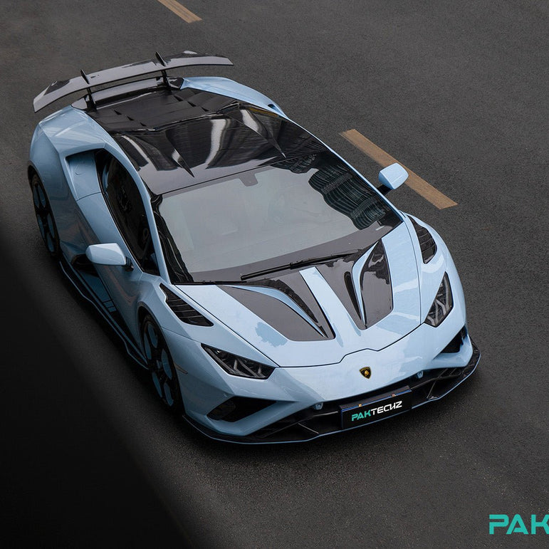 PAKTECHZ Carbon Fiber Front Hood Bonnet for Lamborghini Huracan LP580 LP610 EVO Aftermarket Carbon Fiber Part / Bodykit - Robot Bodykits