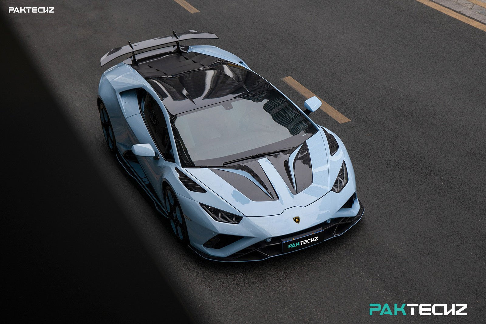 PAKTECHZ Carbon Fiber Front Hood Bonnet for Lamborghini Huracan LP580 LP610 EVO Aftermarket Carbon Fiber Part / Bodykit - Robot Bodykits