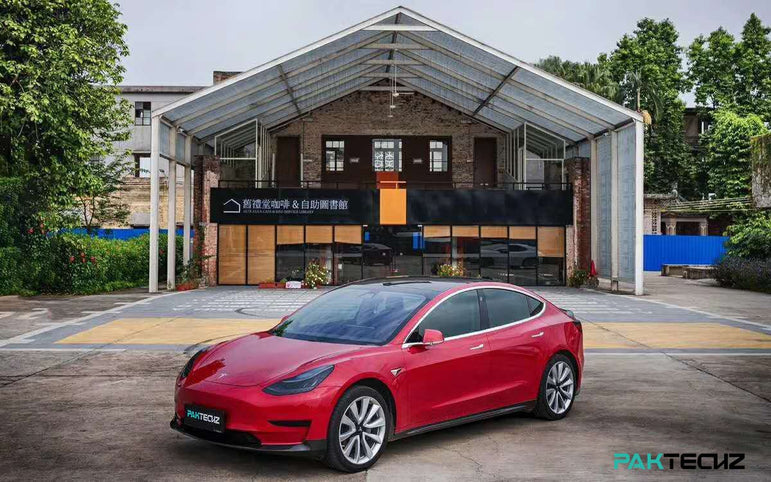 PAKTECHZ Dry Carbon Fibre Bodykit for for Tesla Model 3 2017 - 2023 Aftermarket Carbon Fiber Part / Bodykit - Robot Bodykits