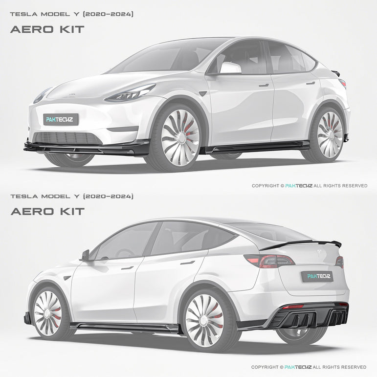 PAKTECHZ Dry Carbon Fibre Bodykit for for Tesla Model Y 2020 - 2024 Aftermarket Carbon Fiber Part / Bodykit - Robot Bodykits
