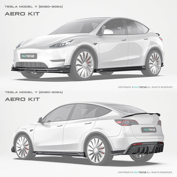 PAKTECHZ Dry Carbon Fibre Bodykit for for Tesla Model Y 2020 - 2024 Aftermarket Carbon Fiber Part / Bodykit - Robot Bodykits