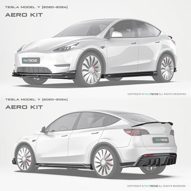 PAKTECHZ Dry Carbon Fibre Bodykit for for Tesla Model Y 2020 - 2024 Aftermarket Carbon Fiber Part / Bodykit - Robot Bodykits
